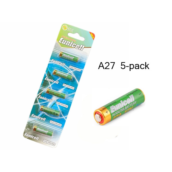 27A 5-pack Alkaliska batterier 12v batteri A27 MN27 VR27