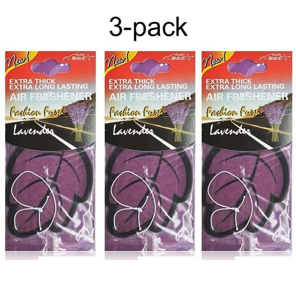 Autoshine luftfräschare 3-pack Lavender Extra tjock, ihållande doft