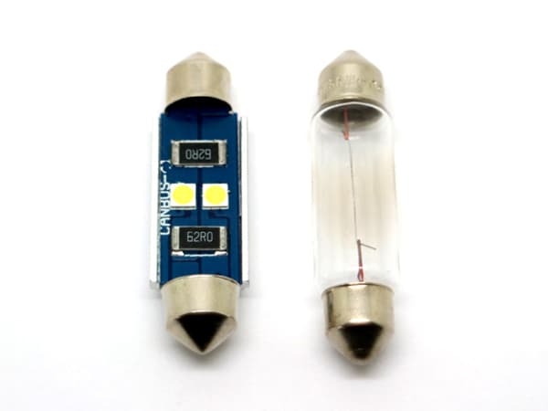 Canbus C5W 39mm Led med 3030SMD, 6000K 2-pack