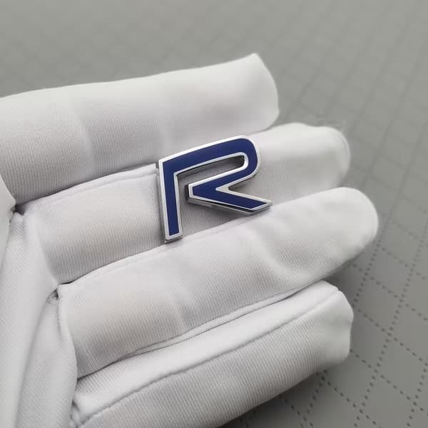 Emblem, R-Design blå-silver, 2,3 x 1,6 cm 1-pack till Volvo
