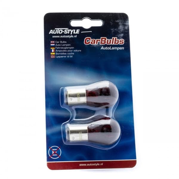 AUTO-STYLE Bay15d p21/5w Orange halogen Blinkers . Röd