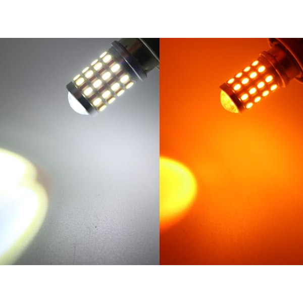 T25 3157 p27/7w  Led lampor gulvita chip Dualcolor 2-pack , multifärg