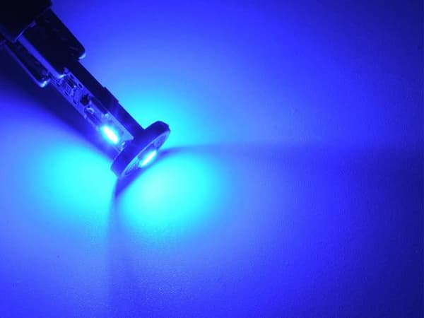 T10 w5w blå LED-lampor, Canbus med 3 st 3030SMD chip, 4-pack. Blå