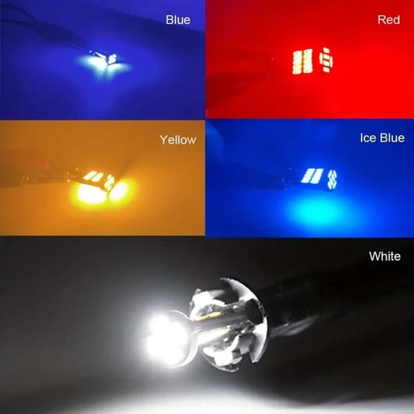T10 w5w Canbus Röda 4-pack LED-lampor 12V DC röd Röd