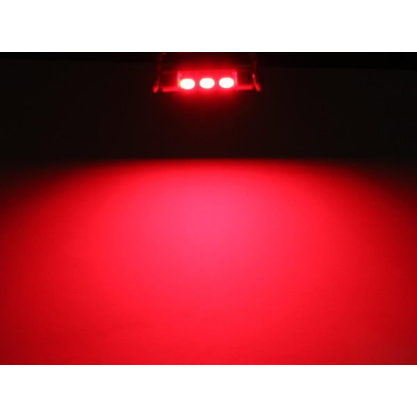 C5W Canbus 36mm röd Led spollampor SV8.5 Red 36mm Röda 2-pack