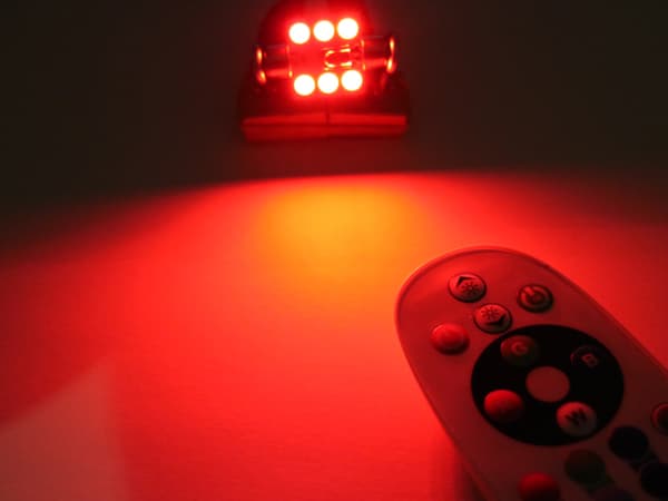 36mm C5W RBG med fjärr  Led 2-pack 12v DC