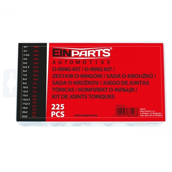 O-rings sortiment 225st O - Ringar . Svart