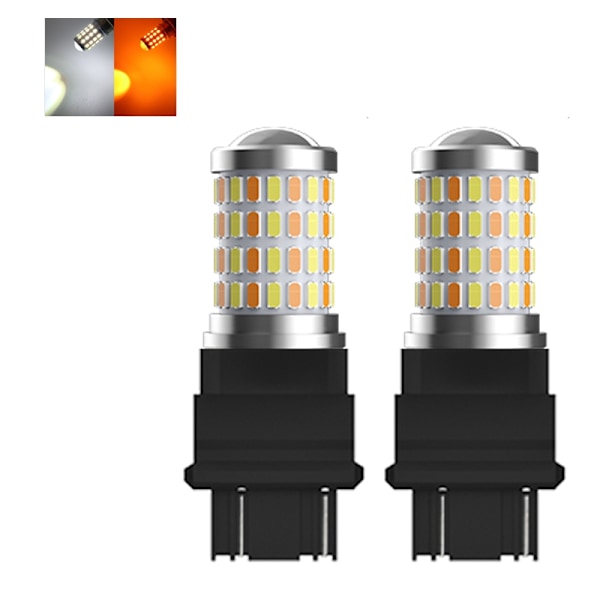 T25 3157 p27/7w  Led lampor gulvita chip Dualcolor 2-pack , multifärg