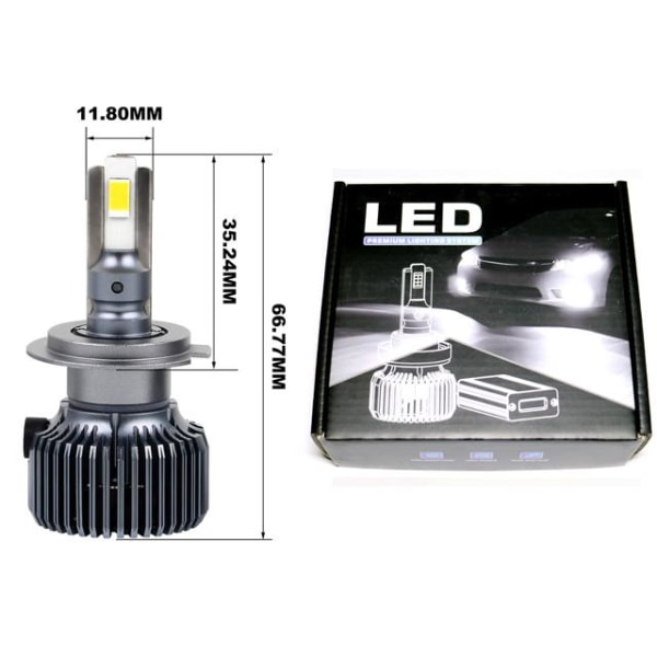 P60 led kit H7 +5000 lumen 50w 6000k 2-pack multifärg