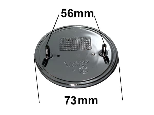 Emblem BMW motorhuv baklucka 73mm blåvit Silvergrå