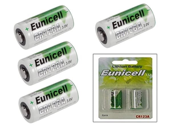 CR123A 4-pack Litium batteri 3V LR123