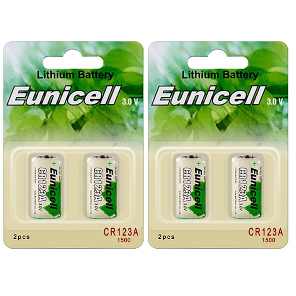 CR123A 4-pack Lithium batteri CR 123A 3V batteri LR123