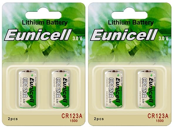 CR123A 4-pack Litium batteri 3V LR123