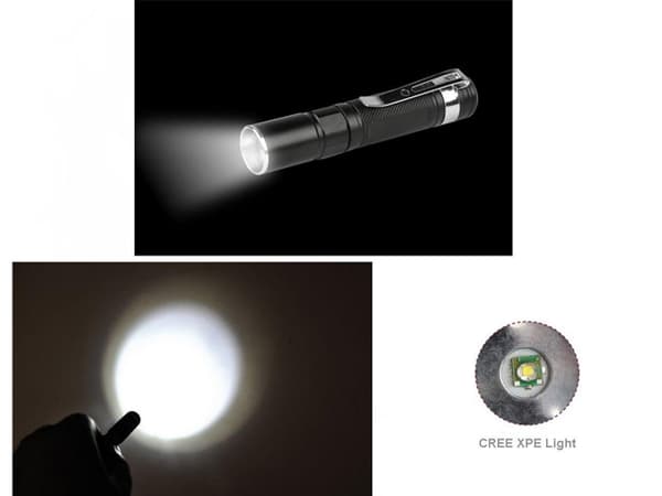 LED Mini ficklampa 1x XP-E LED 100 Lumen Zoom