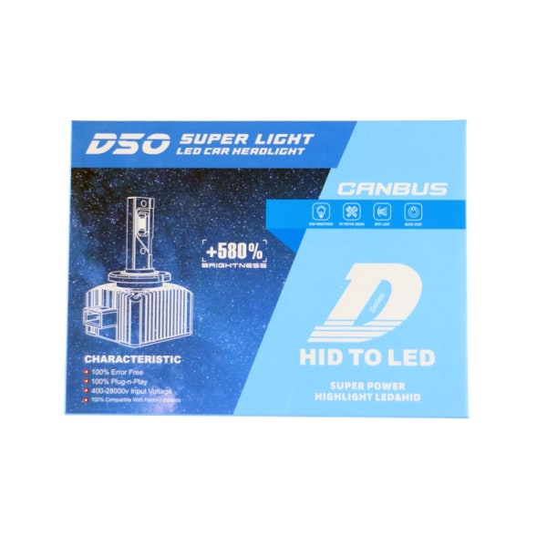 D50 D1s led kit 6000 lumen 2-pack 35w Silver
