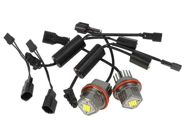Angel Eyes 80W Cree LED för BMW E39 E87 E60 E61 E63 E64 E65 E66 Silvergrå