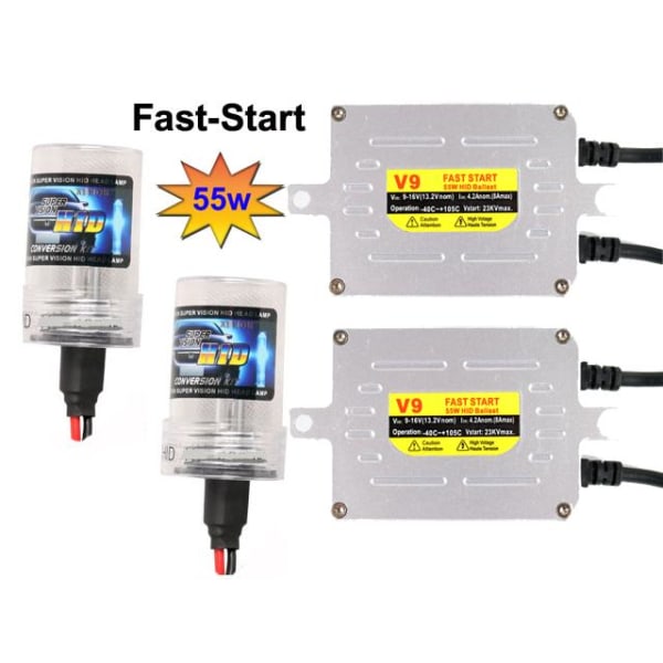 Xenon 55W H1 5000k kit Speed start AC digital slim HID xenonkit H1 5000k