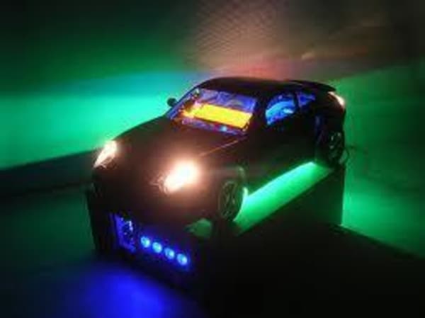 Led slinga 2-pack 30cm Gul-Orange ledstripe ledslinga styling Gul 2-pack