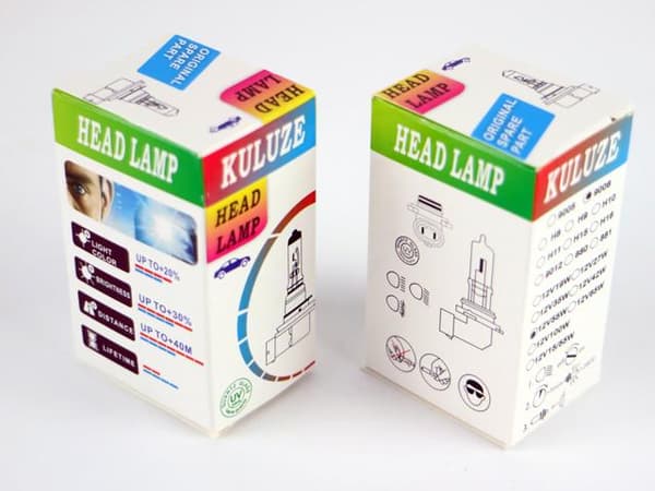 HB4 9006 5000k white halogen 55w lampor Vit