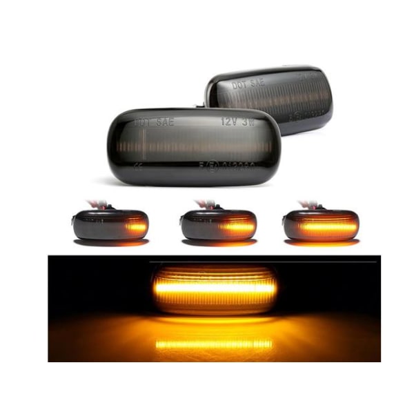 Led dynamisk blinkers Audi A3 A4 A6 Smoke lens  styling 2-pack