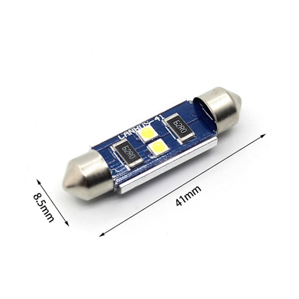 Canbus C5W 41mm 42mm spollampa  Led 3030SMD 6000K 2-pack festoon