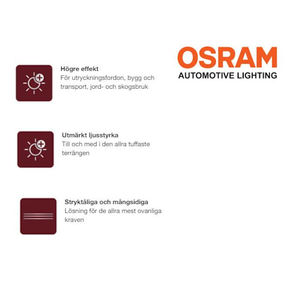 Osram H7 SUPER BRIGHT halogen premium lampor 12v DC px26d Metall utseende