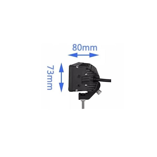 Ledramp 120W projektor Cree spot 6000K led ramp Svart