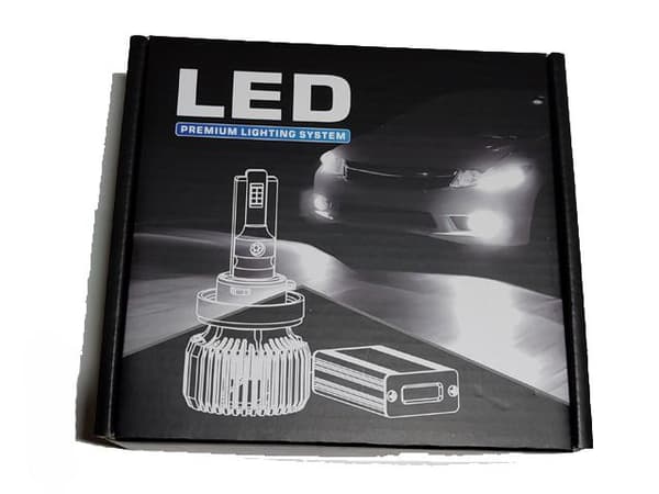 P60 LED-kit H4 + 4300 lumen 53 W 6000K halvljus helljus 2-pack multifärg