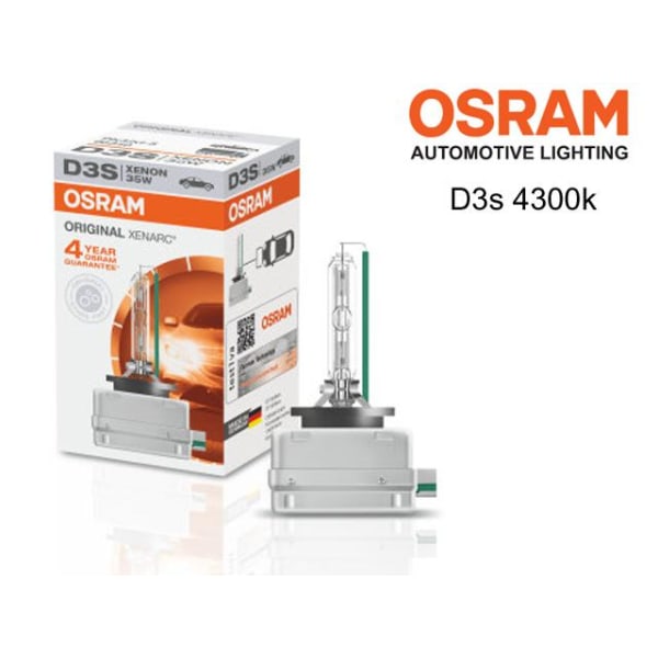 Osram D3S 35W 4300k XENARC Original xenon lampor 1-pack Metall utseende