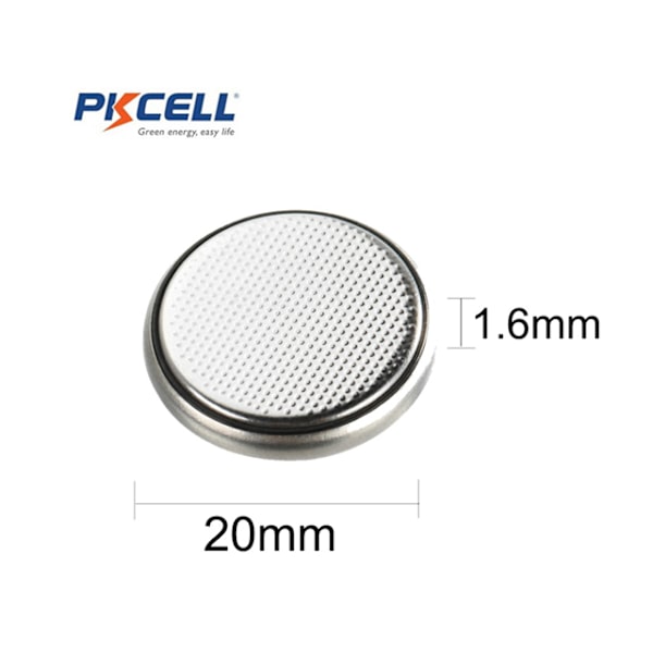 CR2016 5-pack Litiumbatterier 3V PKCell