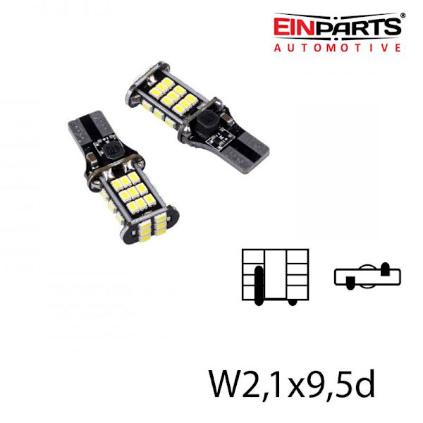 T15 W16W 921 912 906 backljus LED, 1000 lumen, 6000K, W2,1x9,5d.