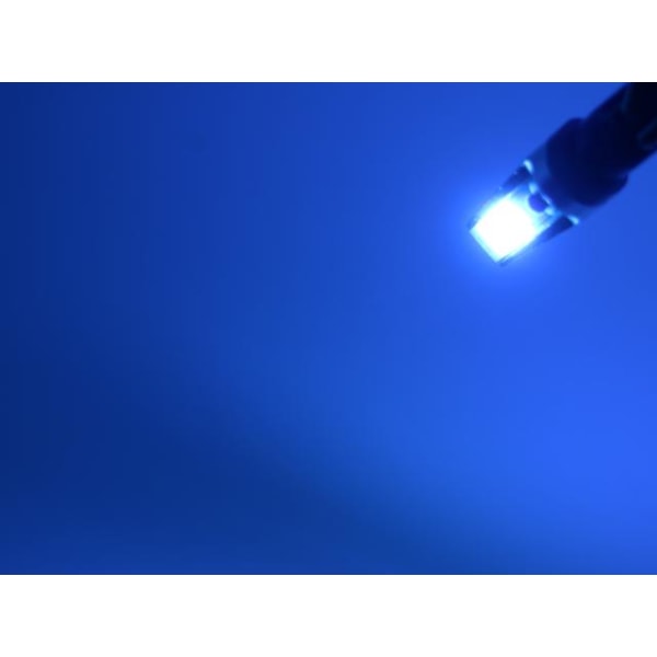 T10 w5w blå Led lampor Canbus m. COB chip 2-pack
