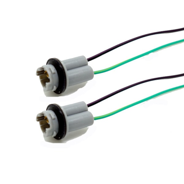 T15  T10 w5w kontakter / socklar / adaptor  2-pack hård modell Svart