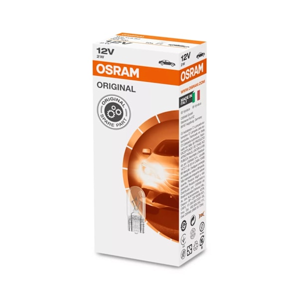 Osram T10  2w 10-pack Original lampor position mm W2.1x9.5d Guld