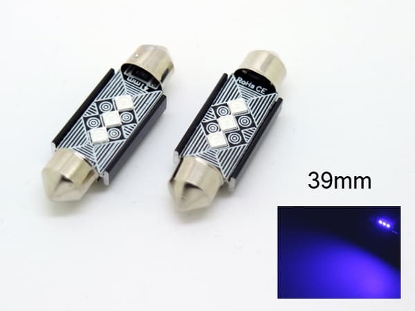 c5w 39mm blå Canbus Led 3535SMD 2-pack  12v Blå
