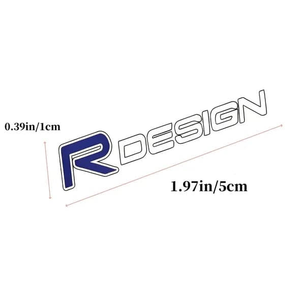 Emblem R-Design 1 x 5 cm 2-pack till Volvo
