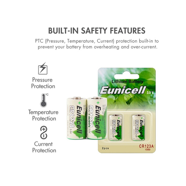 CR123A 4-pack Lithium batteri CR 123A 3V batteri LR123