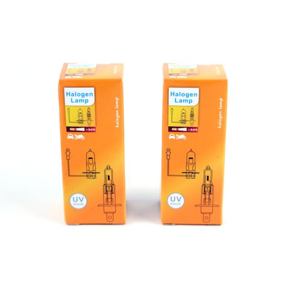 H3 4300k white halogen 55w lampor Vit