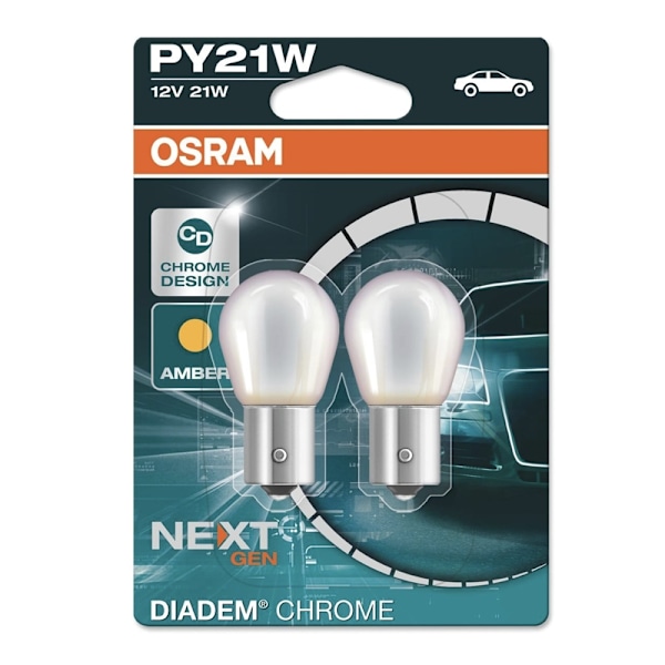 OSRAM Bau15s Diadem krom blinkers lampa py21w halogen lampor Krom
