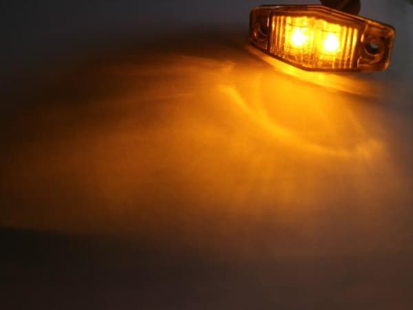 Markeringsljus position orange ledlampor  2-pack 12v 24v led Orange