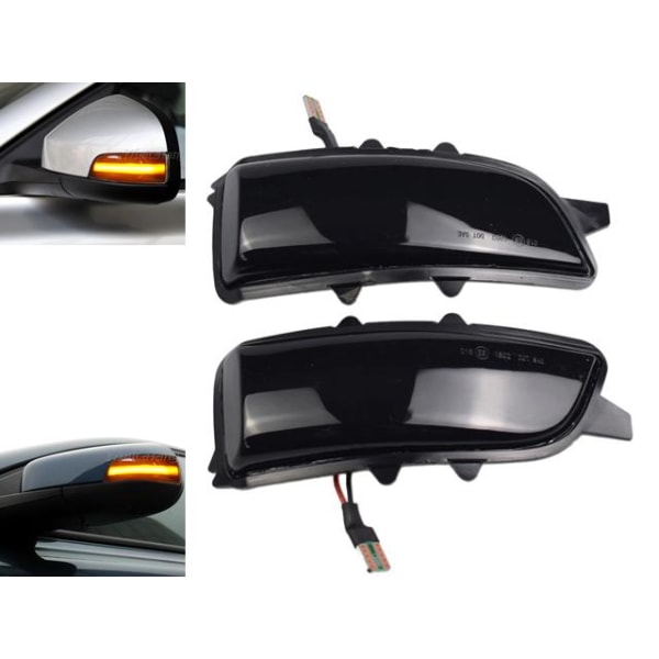 Led dynamisk blinkers Volvo V40 V50 V70 S40 S60 S80 C30 C70 Svart