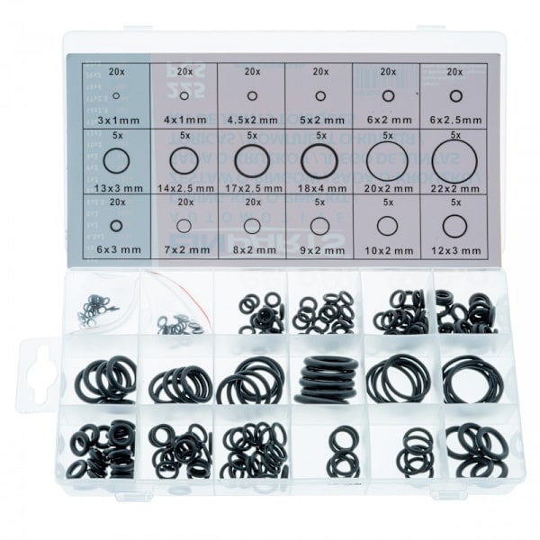 O-rings sortiment 225st O - Ringar Svart