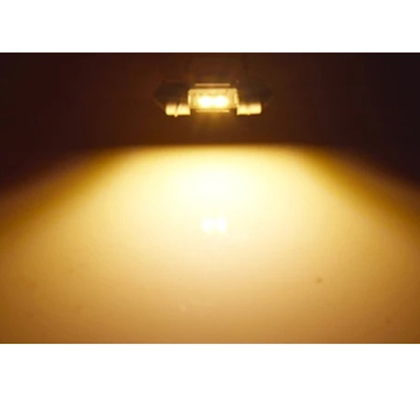 C5W Canbus 31mm varmvit 3000k Led spollampor SV8.5 WarmWhite 31mm Varmvit 2-pack