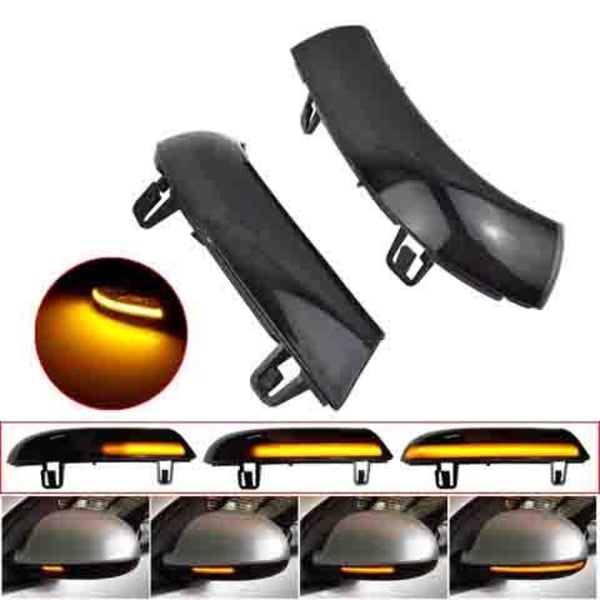 Led dynamisk blinkers VW Golf Sharan Touran Passat Skoda Svart