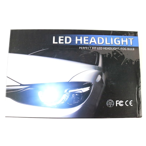 H13 led kit D1 +3500 lumen 55w 6000k 2-pack tex. skoter Vit