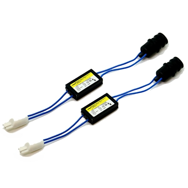 T10 w5w motstånd problemlösare canbus 3W för ledlampor 2-pack. Svart