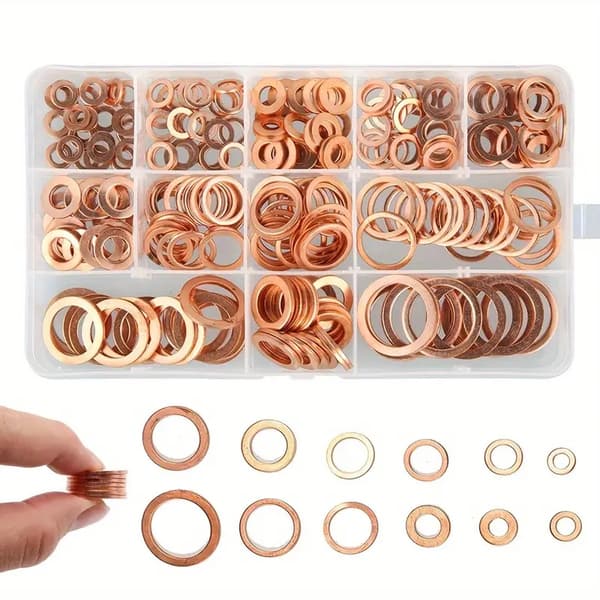 Kopparpackningar sortiment 100st