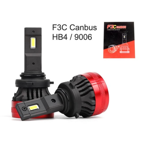 HB4 led kit F3C 9006 5000 lumen 55w 6000k  2-pack
