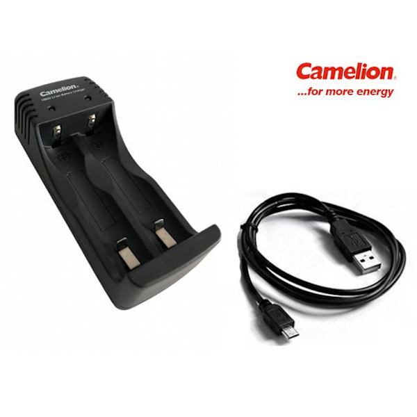 Camelion 18650 batteriladdare för batteri 2x 18650 LBC 305 Svart