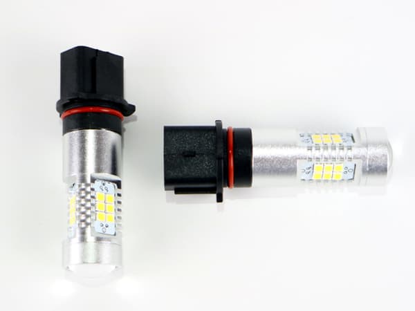 P13W dimljus LED-lampor med 21 st 2835 SMD chip, 2-pack Silvergrå